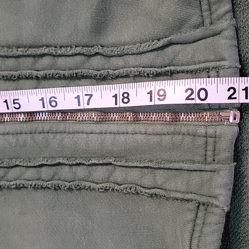 Vintage Raw Hem Boys Lie Green Hooded Batwing Full Zip Jacket One Size EUC - Picture 7 of 11